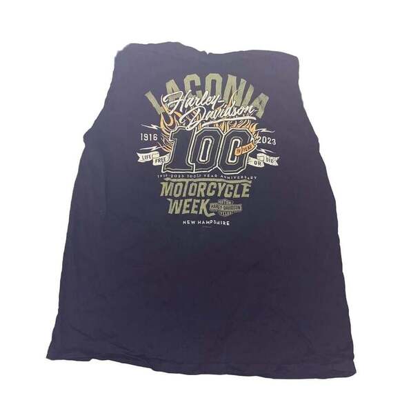 Vintage Harley-Davidson Motorcycles Sleeveless T-Shirt - Picture 2 of 3
